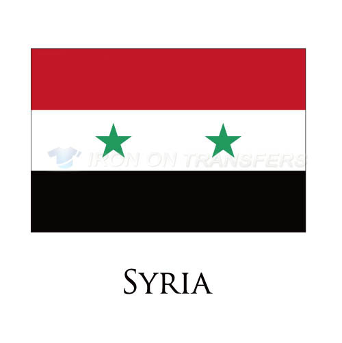 Syria flag Iron-on Stickers (Heat Transfers)NO.1994